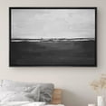 thumbnail image 2 of IDEA4WALL Framed Canvas Wall Art Black And White Abstract Modern Art Mid-Century Geometric Shapes Landscape Artwork Print Contemporary for Living Room, Bedroom, Office - 24"x36" Black, 2 of 5