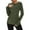Army Green, variant on BLVB Thermal Shirts for Women Long Sleeve Tops Ladies Fleece Lined Undershirt Soft Crewneck Base Layer Tops for Winter Cold Weather