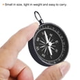 thumbnail image 4 of Uxcell Pocket Compass Survival Sports Navigation Compass with Key Ring Black 2 Pack, 4 of 6