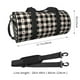 thumbnail image 2 of Easygdp Black Plaid Heart Bolsa de Viaje, Bolsa de Mano, Bolsa de Gimnasio, Bolsa de Equipaje para Viaje, 2 of 6
