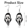 thumbnail image 4 of Pendientes acrílicos de fantasmas, pendientes colgantes de Halloween, pendientes de películas de terror, pendientes colgantes con personajes y texto, pendientes de Halloween, 4 of 5