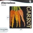 thumbnail image 4 of Stupell Industries Farmhouse Carrot Root Vegetable Canvas Art, 17 x 17, by Nancy Overton, 4 of 8