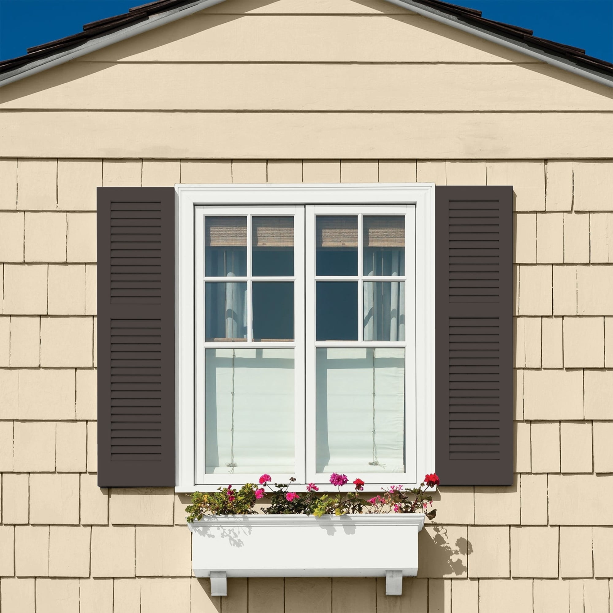 Glidden HEP Phantom Mist / Brown Satin Exterior Paint with Primer, 1 Gallon