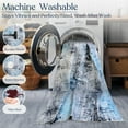 thumbnail image 5 of Delara 2.5'x10' Machine Washable Area Rug, Soft & Durable, Non-Slip, Stain Resistant, Frosted Azure, for Bedroom, Living & Dining Room, 5 of 7