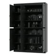 thumbnail image 3 of Palace Imports 100% Solid Wood Kitchen Pantry Storage Cabinet with Doors and Adjustable Shelves, 6-Door, Black, 3 of 8