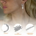 thumbnail image 5 of FENGGUIQU 1 Pair Drop Earrings for Women, Stylish Ear Jewelry Accessories, Lightweight and Elegant Design, 5 of 8