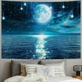 thumbnail image 2 of Shiartex Starry Sky Ocean Moon and Stars Large Tapestry Wall Hanging Cloth Home 3D Cosmic Galaxy Space Tapestry Decoration Hanging Shelves Tablecloth for Bedroom Living Room  40x30inch, 2 of 6