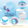 thumbnail image 4 of Adorable Shark Baby Swim Ring with Sunshade and Bells, 4 of 5