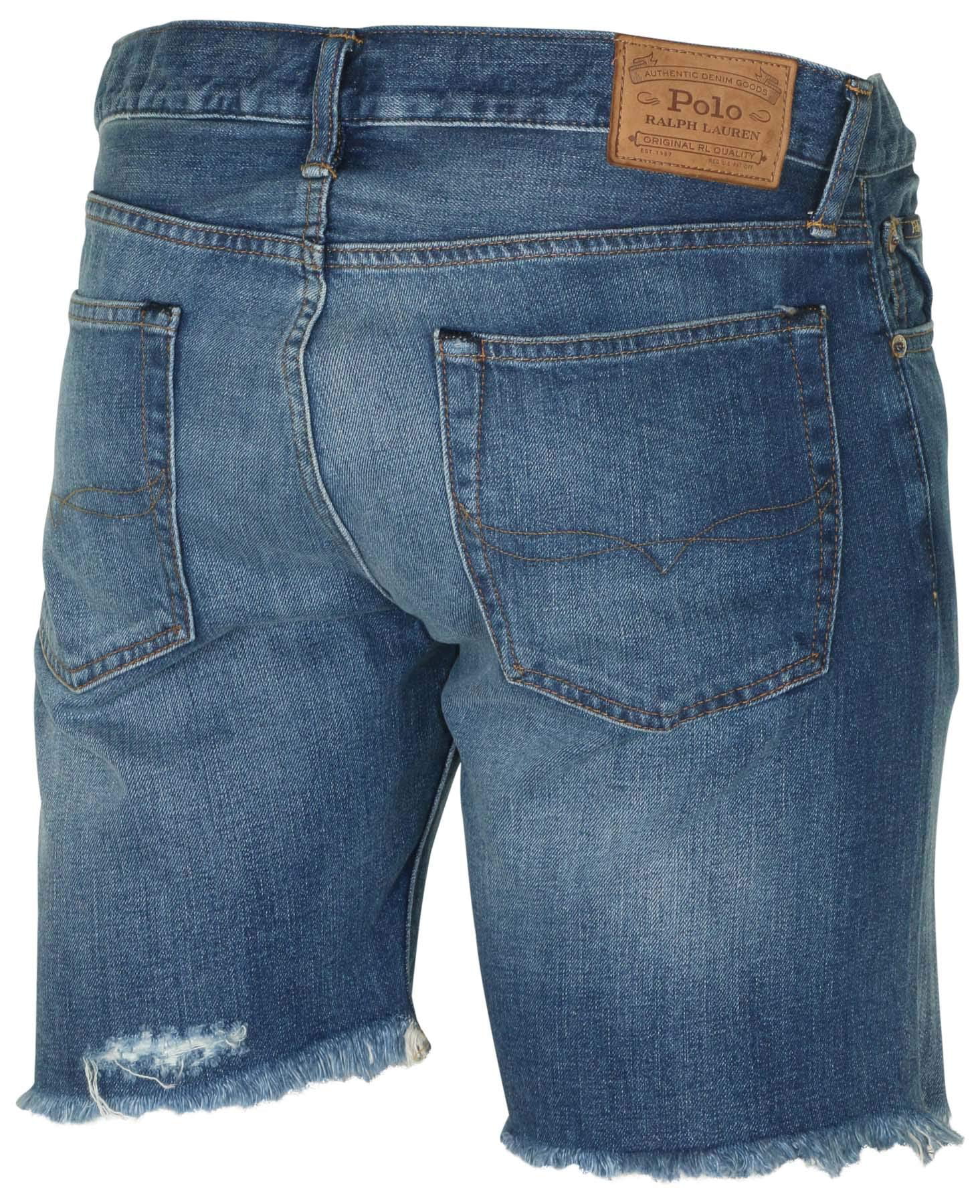 polo blue jean shorts
