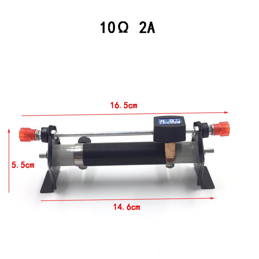 Goodhd 1 Piece Sliding Rheostat Adjustable Resistance 20Ω 2A Physics