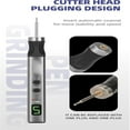 thumbnail image 2 of Engraving Pen with 7 Heads, Engrave 50+ Surfaces Engraving Pens, Electric Mini Engrave Pen with 7 Heads, Anti-Misoperation Protection Memory Speed Settings (1PC), 2 of 7