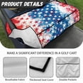 thumbnail image 6 of Whosucclay Patriotic Star Pattern Golf Cart Seat Cover, Anti-Fade Durable With 4 Storage Pockets Golf Cart Seat Protector for EZGO Club Car Yamaha, 52.36" x 32.28", 6 of 7