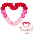 thumbnail image 1 of Hogar y jardín, guirnaldas, fieltros, corona de San Valentín en forma de corazón, decoración roja, manualidades, 1 of 8