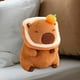 thumbnail image 1 of Carpincho de peluche de juguete, lindo de peluche, suave, cómodo, realista, muñeco de de felpa para adultos, familia, niños y niñas pan de naranja oscuro, 1 of 9