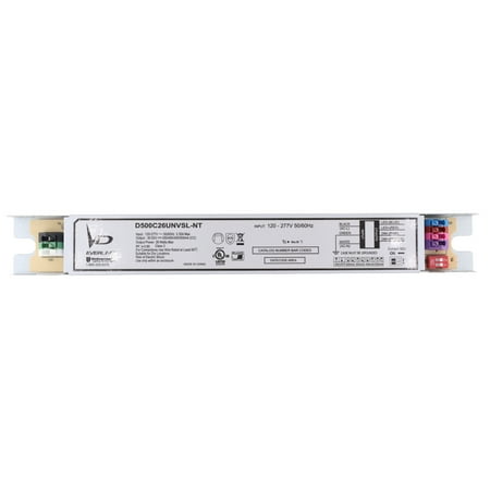 

Universal Lighting D500C26UNVSL-NT Field Setable LED Driver 30-52V 350/400/450/500mA 26W 120-277V