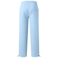 thumbnail image 4 of Wsysadlol All Season Kids Wide Leg Sweatpants Elastic Waist Joggers With Drawstring Loose Fit Long Trousers For Older Kids And Teens Blue, 4 of 5