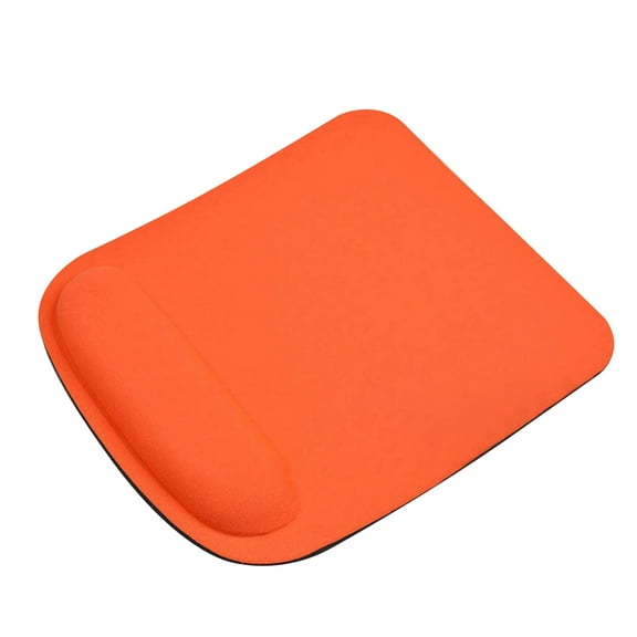 Mouse Pad with Wrist Rest Support for Gaming 1 Set Comfort Rubber Orange