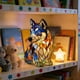 thumbnail image 5 of Decoración del hogar, decoración de habitaciones, decoración de paredes, adornos de resina, luces nocturnas LED, esculturas de la serie de perros brillantes, figuras de animales de resina, esculturas, 5 of 6