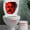 Red, variant on Avdolw Scary Halloween Human Face Handprint Wall Sticker - Horror Party Decoration for Spooky Atmosphere