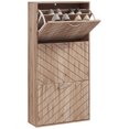 thumbnail image 1 of HOMCOM Slim Shoe Storage Cabinet with 3 Flip Drawers for 12 Pair of Shoes, 1 of 10