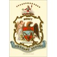 thumbnail image 1 of 24"x36" Gallery Poster, Arkansas state coat of arms (illustrated, 1876), 1 of 1