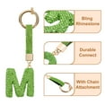thumbnail image 4 of Uxcell Charm de Letra M de Alfabeto con Rhinestones para Fabricación de Joyas, Verde Claro, 4 of 6