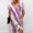 Purple, variant on Women's Summer Seaside Fashion Casual Printed Short Sleeve Round-Neck Dress