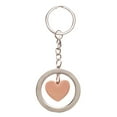 thumbnail image 2 of Best Teacher Ever Heart Keychain w/Inspirational Message - Teachers Who Love to Teach Inspire Children to Learn, Teacher Appreciation End of Year Gift for Women, Rose Gold Metal Key Ring Bag Charm, 2 of 3