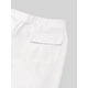 thumbnail image 4 of Pantalón de mujer sólido con bolsillo inclinado, cintura baja, pierna acampanada sin cinturón, blanco, extragrande, 4 of 5