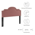 thumbnail image 6 of Modway Belinda Performance Velvet Full/Queen Headboard in Dusty Rose, 6 of 9