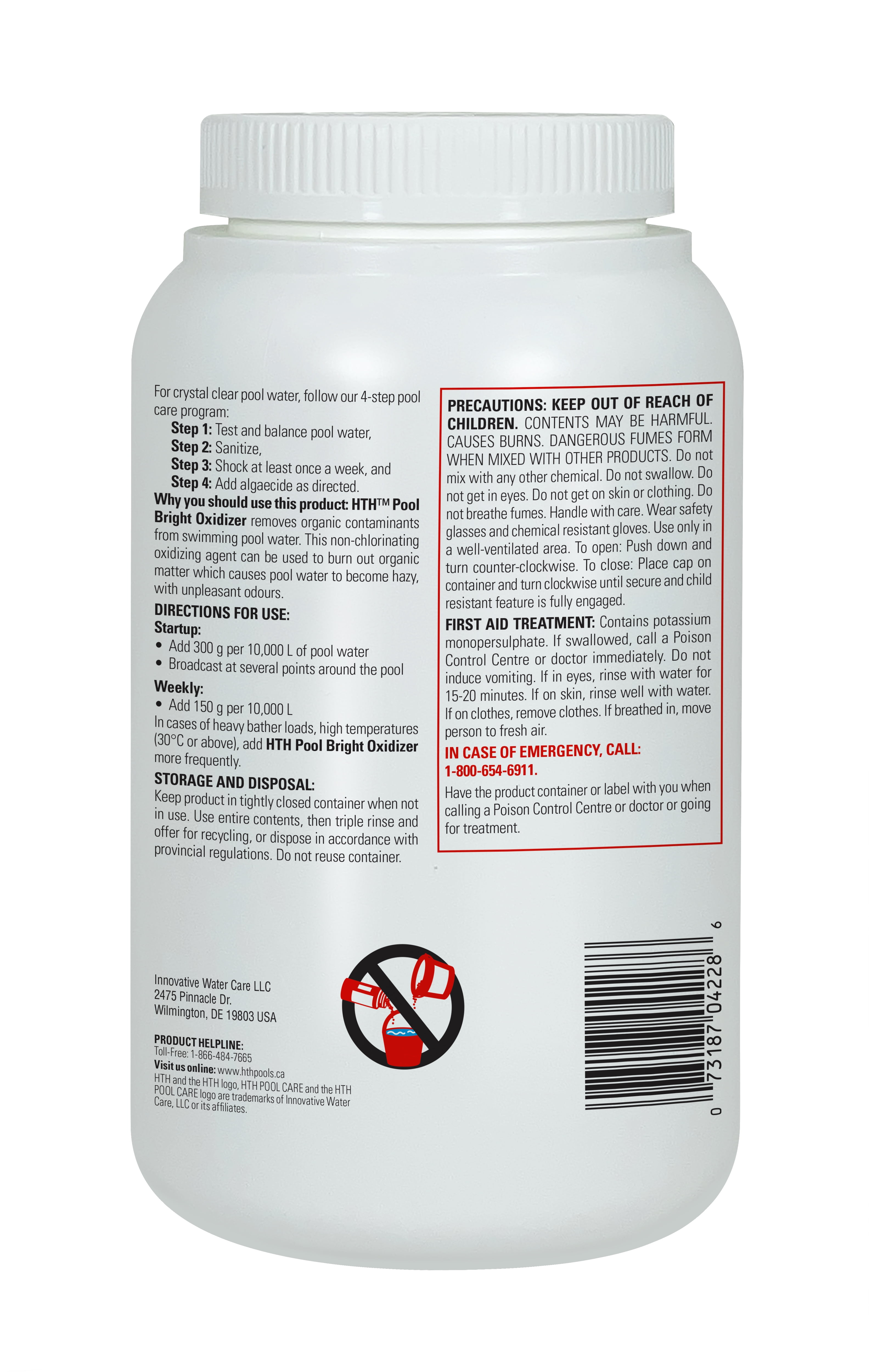 hth® oxydant pool bright; 1,3 kg