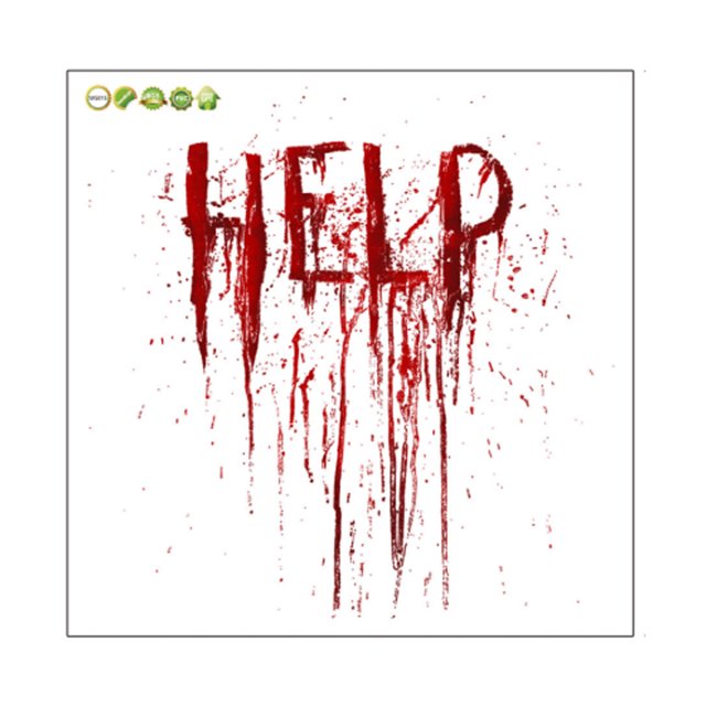Yuarrent Pegatinas de pared de Halloween, calcomanías de refrigerador sangrientas, papel tapiz autoadhesivo, suministros para fiestas, Kits de decoración para fiestas
