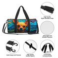 thumbnail image 4 of Balery Colorful Textured Chihuahua Bolsa de Gimnasio para Mujeres y Hombres, Bolsa de Viaje Impermeable, Bolsa de Fin de Semana con Compartimento para Zapatos y Bolsillo Húmedo, 4 of 6
