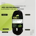 thumbnail image 3 of GoGreen Power (GG-13800BK) 14/3 100’ SJTW Outdoor Extension Cord, Black, 100 Ft, 3 of 6