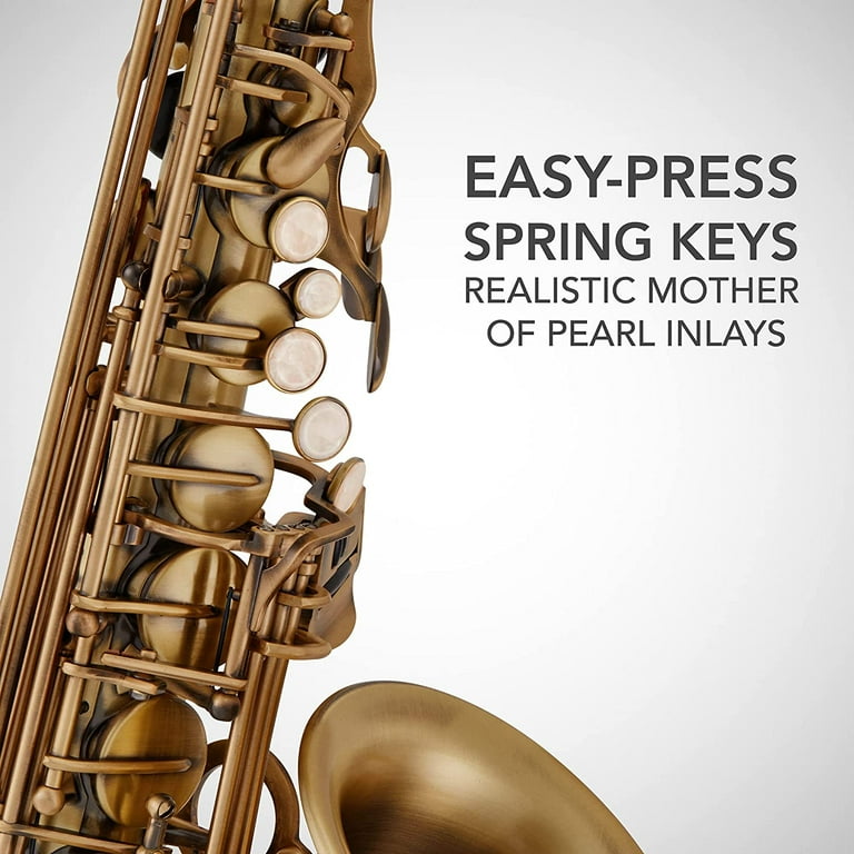 LyxJam Alto Saxophone, E Flat Brass Alto Sax Beginners Kit