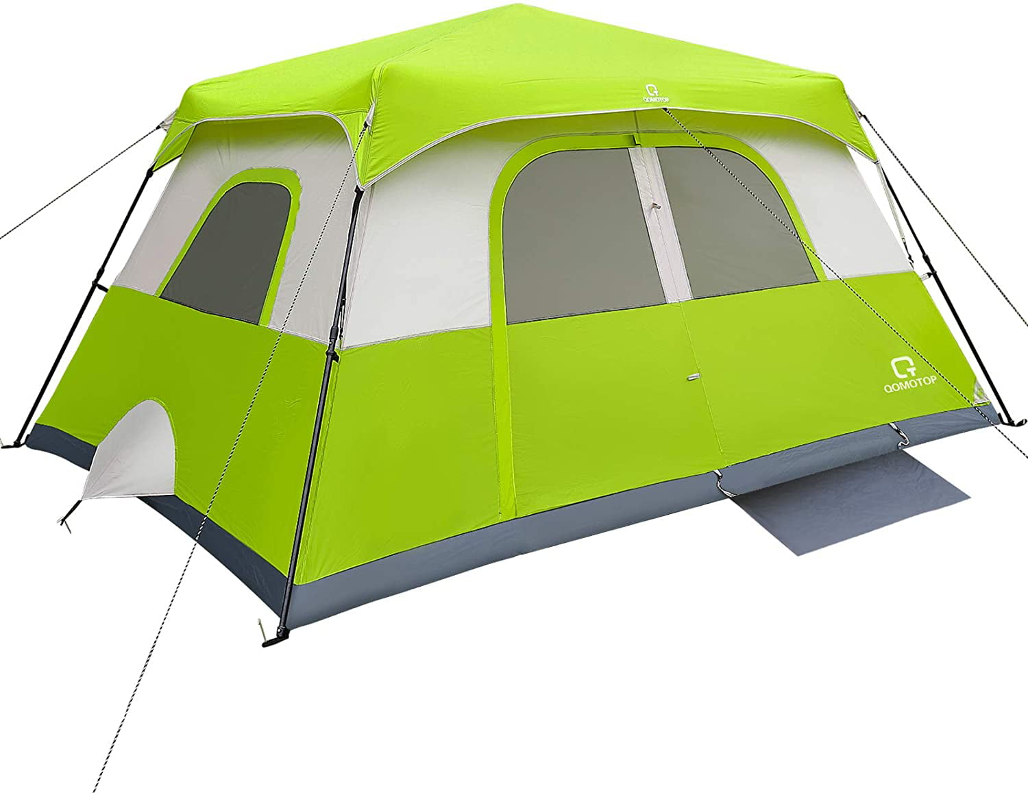 QOMOTOP 8 Person Camping Tent, 60 Seconds Set up Waterproof Tent, Green