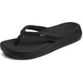 thumbnail image 3 of REEF Cushion Cloud Women's Flip Flop Black - Super Soft Molded Footbed, Enhanced Arch Support, Lightweight Water-Friendly Sandals, 3 of 7