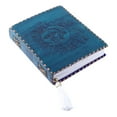thumbnail image 3 of Wellbourne Leather Journal blank Pages A5 Embossed Sun and Moon - Turquoise, 3 of 5