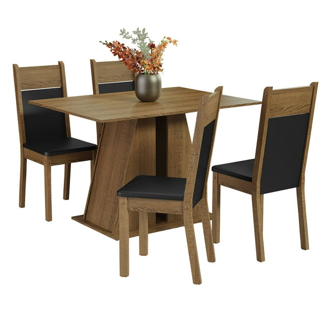 Juego de Comedor con Mesa y 4 Sillas Madesa Agnes MN