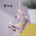 thumbnail image 3 of Moon Shaped Hanging Suncatcher Decor Hanging Crystal Sun Catcher Garden Layout Suncatcher Pendant, 3 of 5
