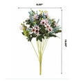 thumbnail image 3 of Enova Home 18" Height Mixed Artificial Silk Daisy Fake Flowers Bush for Home Wedding Decoration (Pink), 3 of 3