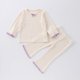 thumbnail image 1 of Traje de pijama para bebé de 0 a 2 años, ropa de dormir con cuello con volantes de encaje, conjunto de 2 uds., ropa para el hogar Floral dulce para niño pequeño, primavera y otoño, 1 of 6