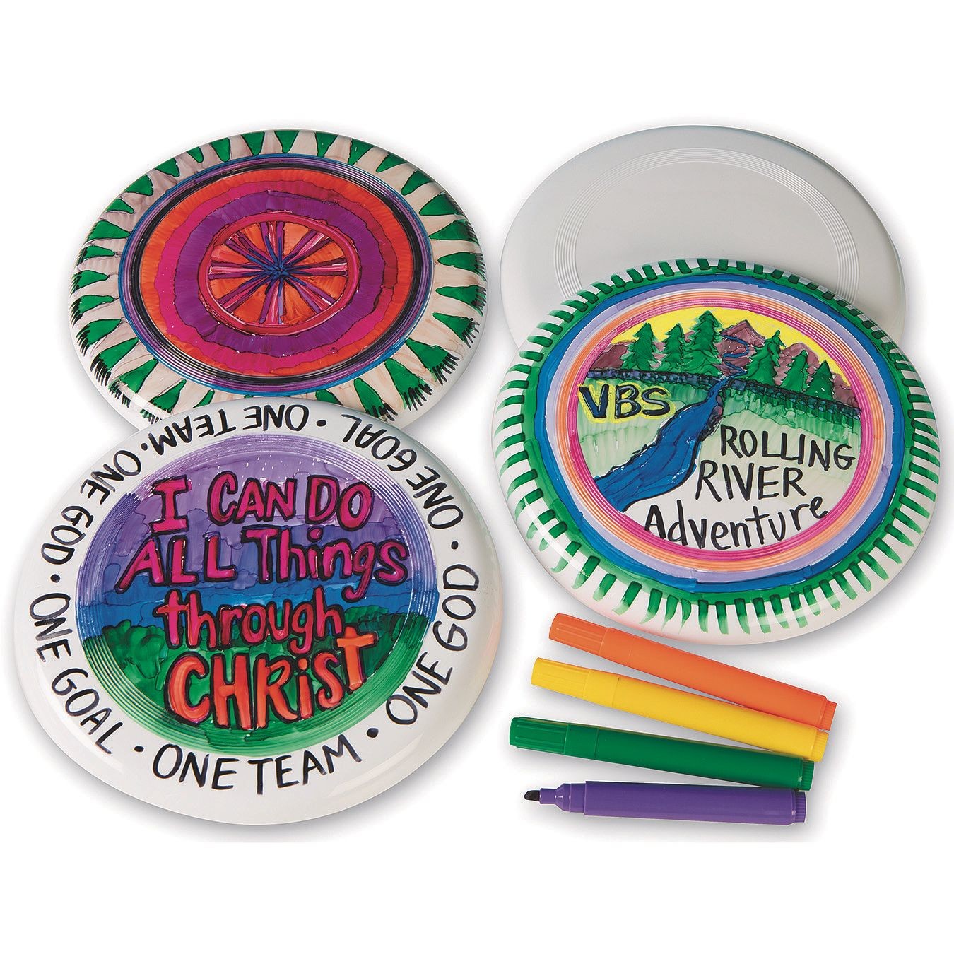 9" Flying Discs Craft Kit (Pack of 15)
