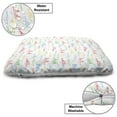 thumbnail image 3 of Marine Pet Bed, Colorful Outline Nautical Themed Various Vehicles, Chew Resistant Pad for Dogs and Cats Cushion with Removable Cover, 24" x 39", Multicolor, by Ambesonne, 3 of 4