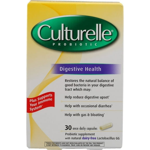 Culturelle Daily Probiotic Digestive Constipation Health Support, 30 Ct