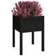 thumbnail image 4 of Jardinera VidaXL de madera maciza negra de pino 50 x 50 x 70 cm, 4 of 9