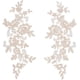 thumbnail image 1 of 2 pares de apliques de encaje con bordado de flores de PeachPuff, parches florales de poliéster para costura, manualidades, decoración, apliques, parches de reparación, 1 of 9