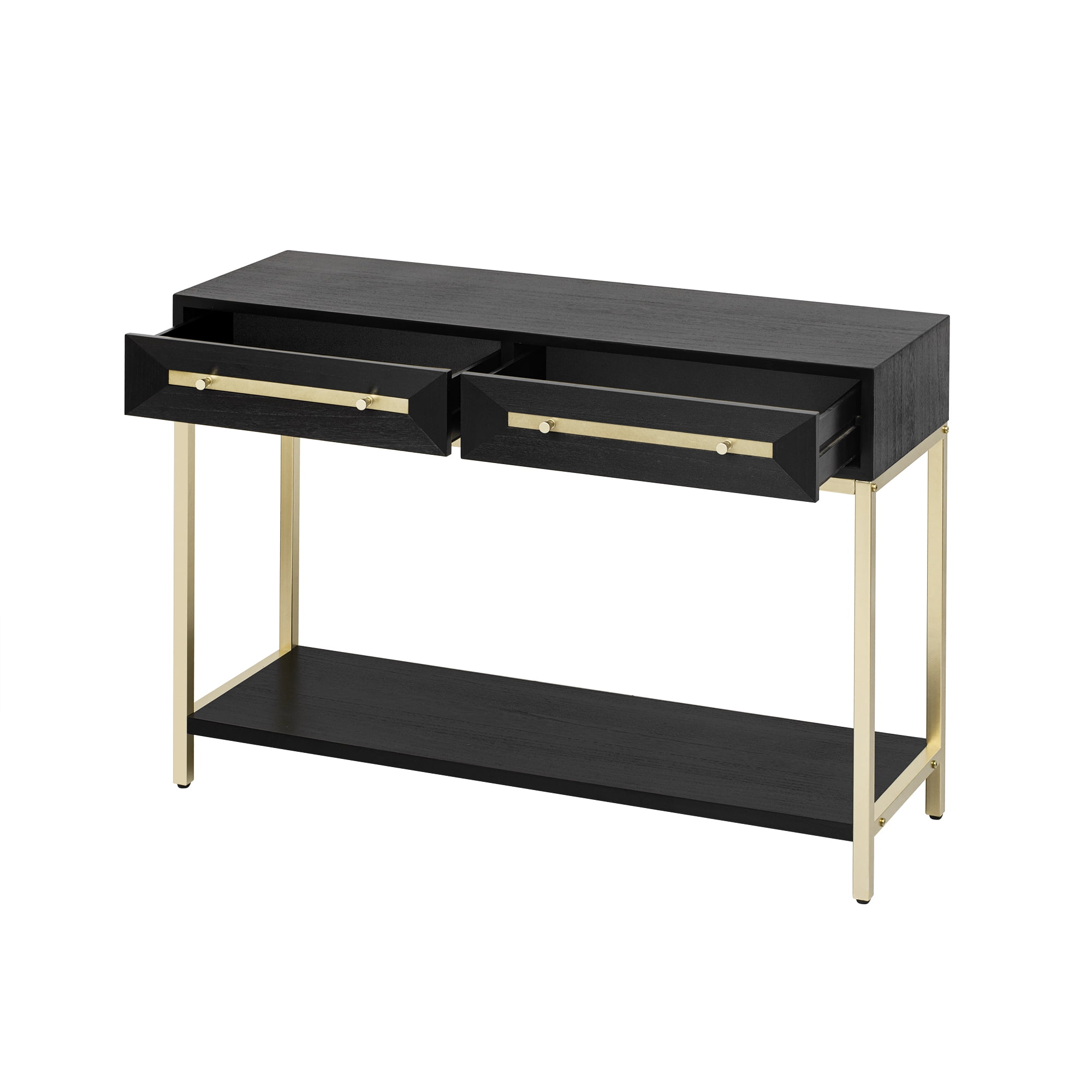 EUROCO Retro Hallway Table Sofa Table for Hallway,Living Room,Black