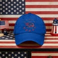 thumbnail image 5 of 250 Anniversary USA Hat Distressed Style, America 250 Hat Vintage Washed Baseball Cap, USA 250th Anniversary Low Profile Design, America 250th Anniversary Hat, Blue, 5 of 7