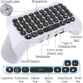 thumbnail image 4 of Clavier Sans Fil pour PS5, Bluetooth 3.0 Mini Por, 4 of 5